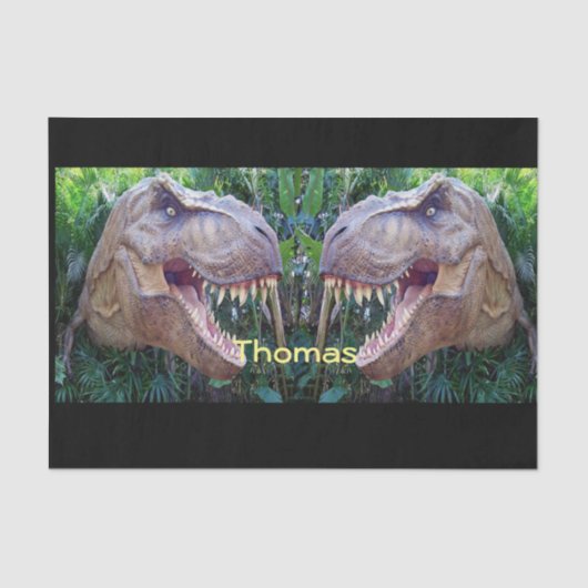 Decoratief tissuepapier dinosauriërs Thomas (Voorkant)