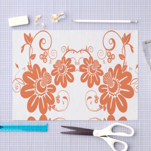 Decoratief tissuepapier floral (Craft)