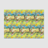 Decoratief tissuepapier kerststrand (Voorkant)