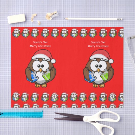 Decoratief tissuepapier kerstuil (Craft)