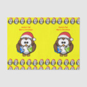 Decoratief tissuepapier kerstuil (Voorkant)