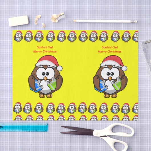 Decoratief tissuepapier kerstuil (Craft)