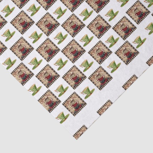 Decoratief tissuepapier Koffiebeker (Detail)