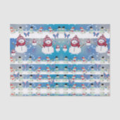 Decoratief tissuepapier met kerstsnowman (Voorkant)