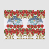 Decoratief tissuepapier met kerstsnowman (Voorkant)