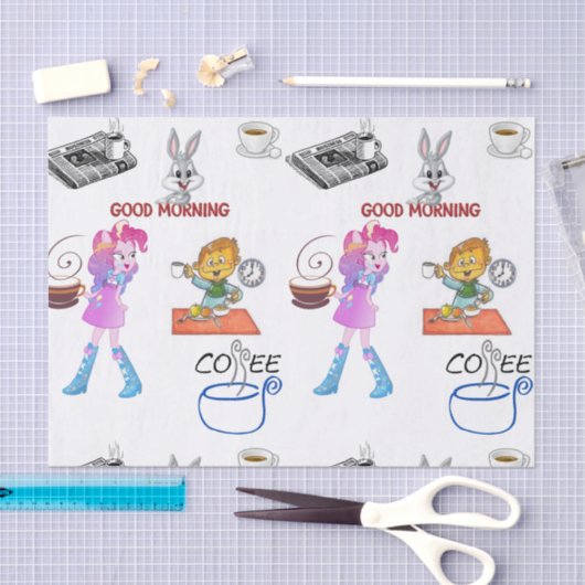 Decoratief tissuepapier ontbijt (Craft)