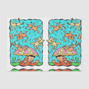 Decoratief tissuepapier Raining Cats and Dogs