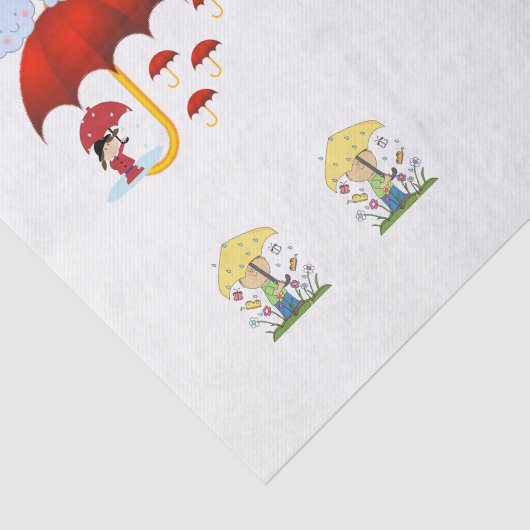 Decoratief tissuepapier Regen (Detail)