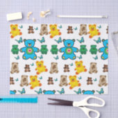 Decoratief tissuepapier teddyberen (Craft)