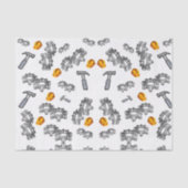 Decoratief tissuepapier timmerwerktuigen (Voorkant)