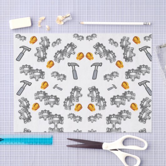 Decoratief tissuepapier timmerwerktuigen (Craft)