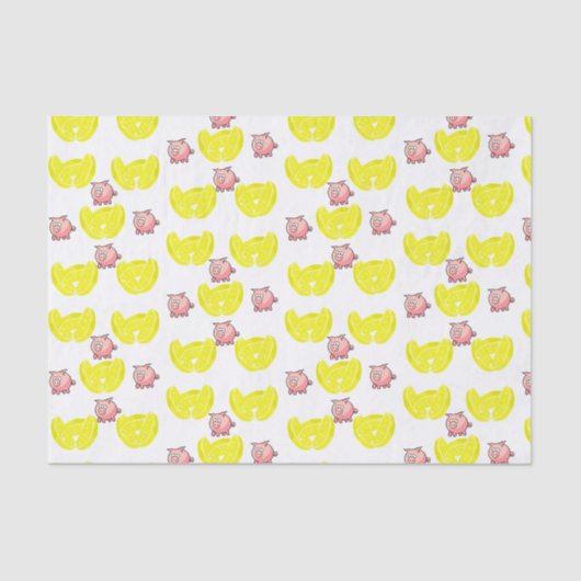 Decoratief tissuepapier Varkens (Voorkant)