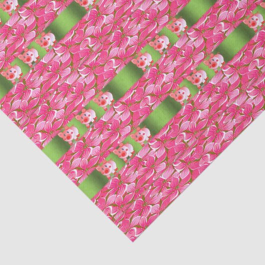 Decoratief tissuepapier Varkens (Detail)