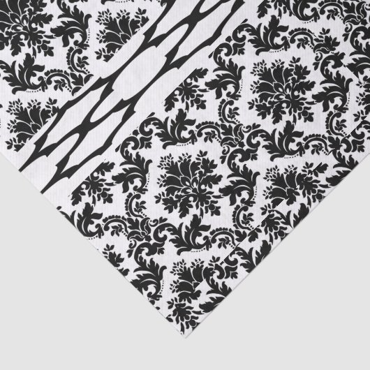 Decoratief tissuepapier zwart wit (Detail)