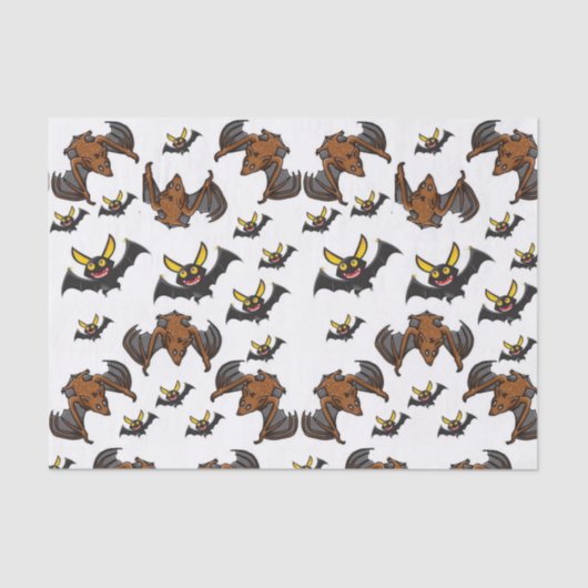 Decoratief tissuepapiervleermuizen halloween tissuepapier (Voorkant)