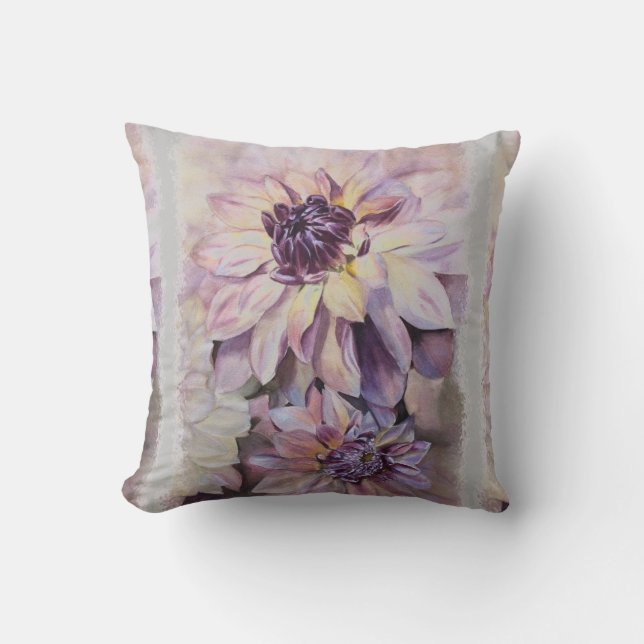 DECORATIEF TOSS-PILLOW VAN DAHLIA KUSSEN (Voorkant)