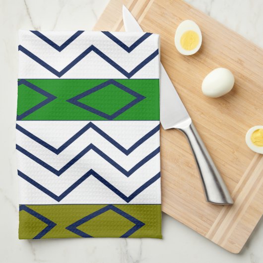 Decoratief Trendy Chevron Stripes Pattern Theedoek (Quarter Fold)