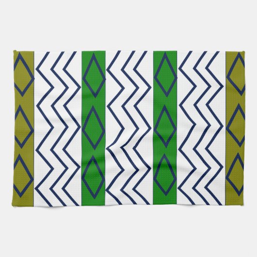 Decoratief Trendy Chevron Stripes Pattern Theedoek (Horizontaal)