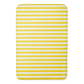 Decoratief Trendy Elegant Yellow White Stripes Badmat (Voorkant Verticaal)