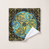 Decoratief Triquetra Celtic Ornament Bad Handdoek (Wasdoekje)