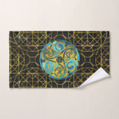Decoratief Triquetra Celtic Ornament Bad Handdoek (Handdoek)