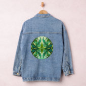 Decoratief tropisch groen denim jacket (Hangar)