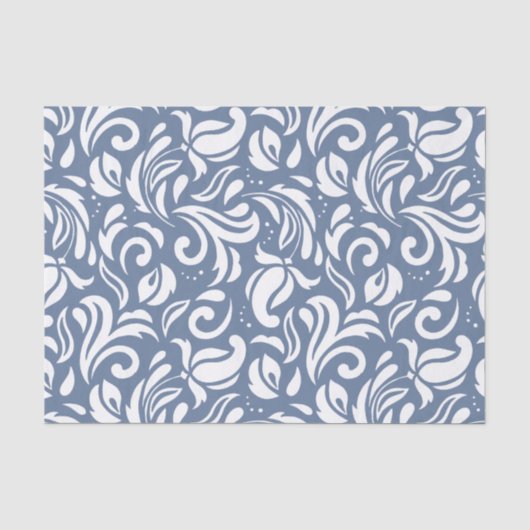 Decoratief Tulp Floral in witboek Tissuepapier (Voorkant)