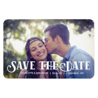 Decoratief type | Foto Save the Date Magnet Magneet
