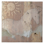 Decoratief Unicorn Tile Tegeltje (Voorkant)