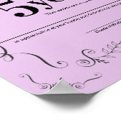 Decoratief universeel certificaat ter nagedachteni poster (Hoek)