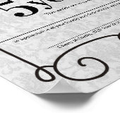 Decoratief universeel certificaat ter nagedachteni poster (Hoek)