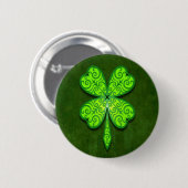 Decoratief Vier Leaf Clover Ronde Button 5,7 Cm (Voorkant /achterkant)