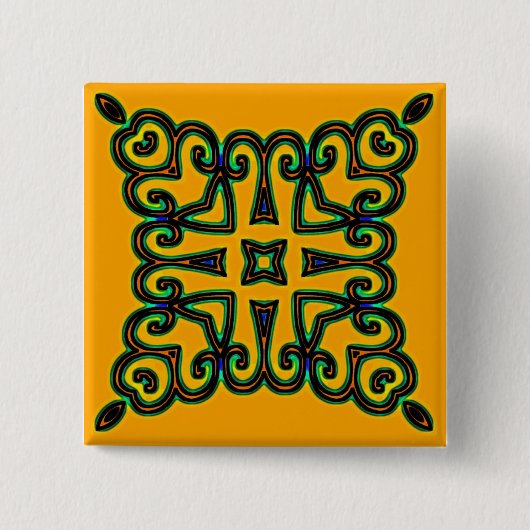 Decoratief Vierkante Button 5,1 Cm (Voorkant)