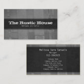 Decoratief Visitekaartje Rustieke Papierpatronen (Voorkant / Achterkant)