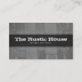 Decoratief Visitekaartje Rustieke Papierpatronen (Voorkant)