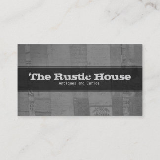 Decoratief Visitekaartje Rustieke Papierpatronen