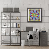 Decoratief Vloerfractal Poster