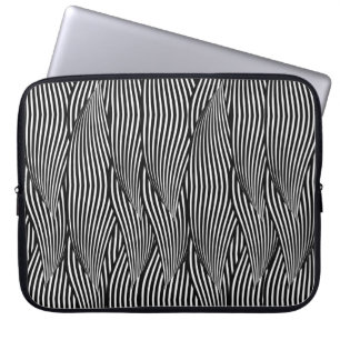 Decoratief vormend naadloos patroongolven — petaal laptop sleeve