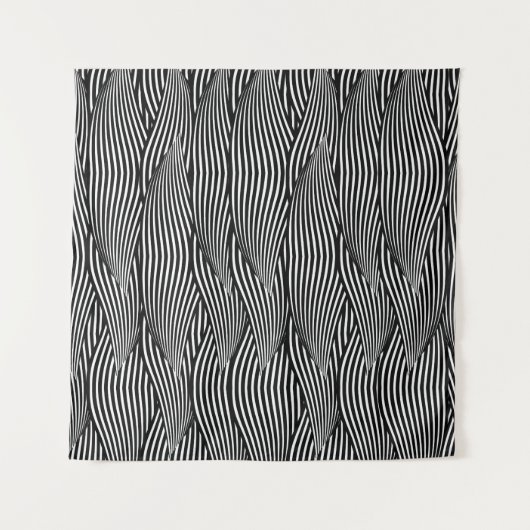 Decoratief vormend naadloos patroongolven — petaal wandkleed (Voorkant)