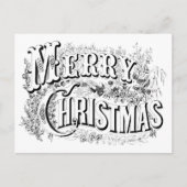  decoratief vrolijk kerstmis kleur me script briefkaart (Voorkant)