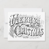  decoratief vrolijk kerstmis kleur me script notitiekaartje (Voorkant)