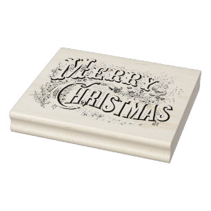  decoratief vrolijk kerstmis kleur me script rubberstempel