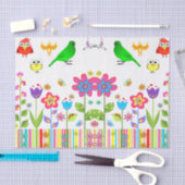 Decoratief weefsel van papiervogels tissuepapier (Craft)