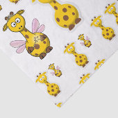 Decoratief weefselpapier gele giraffe tissuepapier (Detail)