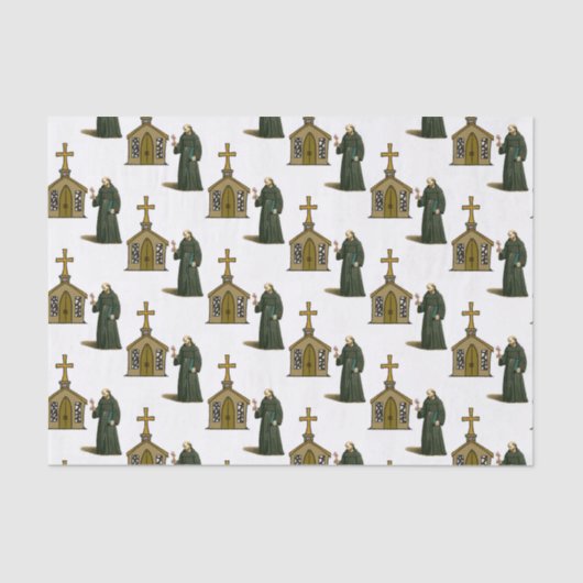 Decoratief weefselpapier Priest Tissuepapier (Voorkant)