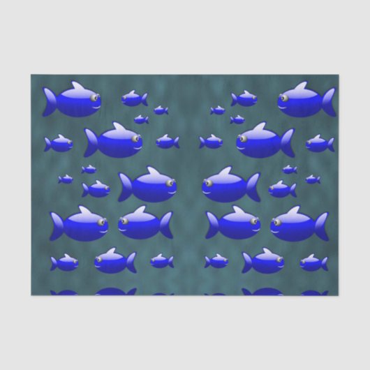Decoratief weefselpapier Vis Tissuepapier (Voorkant)