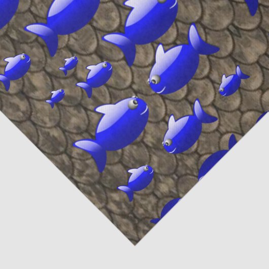 Decoratief weefselpapier Vis Tissuepapier (Detail)