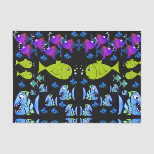 Decoratief weefselpapier vis tissuepapier (Voorkant)