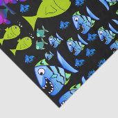 Decoratief weefselpapier vis tissuepapier (Detail)