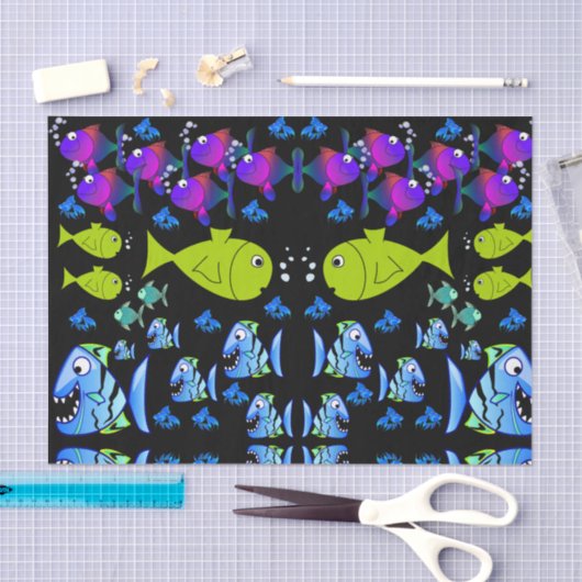 Decoratief weefselpapier vis tissuepapier (Craft)